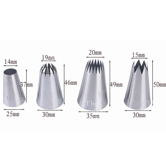 4pcs Set Assorted Nozzle Tip for Cake Icing Decoration TSC