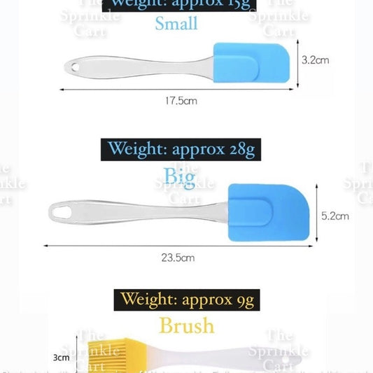 Heat Resistant Silicone Spatula Pastry Brush for Baking and Cooking Use TSC