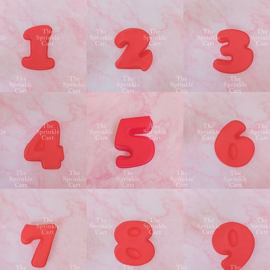 6inch Silicone Number Molder for Birthday Milestone Anniversary Bento Cake Baking TSC