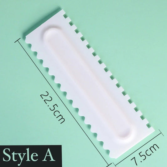 4pcs Cake Decorating Comb Smoother Scraper for Icing