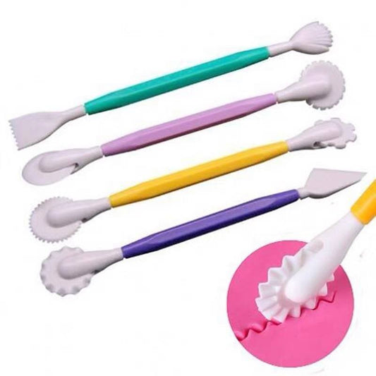 4pcs Pen Style Carving Engraving Tool Set for Cake Pattern Decoration and DIY Craft TSC