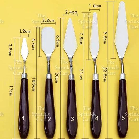 Palette Knife Set Stainless Steel Spatula for Baking and Kitchen Use TSC
