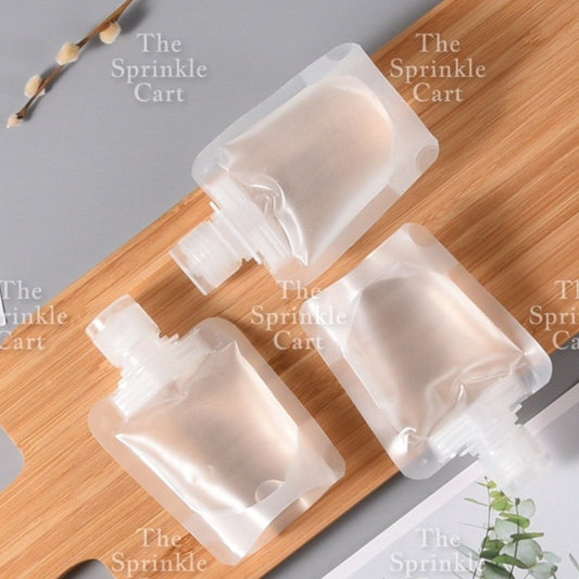 30/50/100ml Squeeze Plastic Pouch for Travel Use Easy Packing of Toiletry Fluid Items and Fluid Makeup TSC