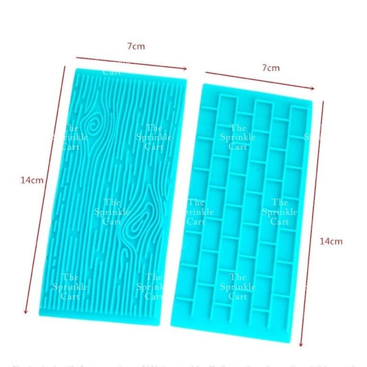 6pcs Silicone Embosser for Fondant Cake Decoration Chocolate Pattern and DIY Craft TSC