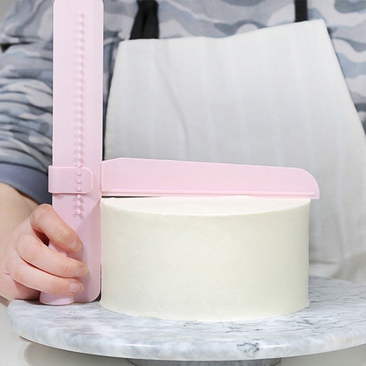 Cake Icing Edge Smoother Transparent Plastic TSC