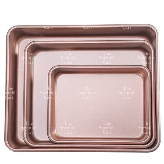 Non stick Golden Cupcake Molder Loaf Bento Pan Cake Oval Molder Square Pan Japanese Cheesecake