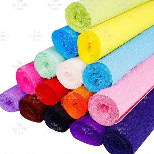 Premium Crepe Paper Rolls Decor DIY Flower Gift Wrapping Wedding Decoration Flower Arts Craft TSC