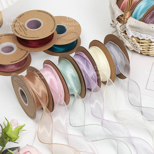 4cm Mermaid Tail Ribbon Wavy Style Fishtail DIY Bouquet Gift Wrapping Birthday Wedding