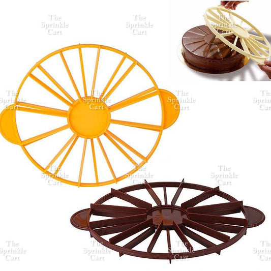 Cake Slicer and Slice Guide Plastic Equal Portion Marker Divider TSC