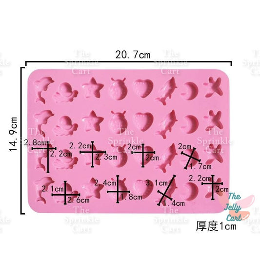 Gummy Bear Sea Animal Pig Mini Molder Chocolate Mould Silicone