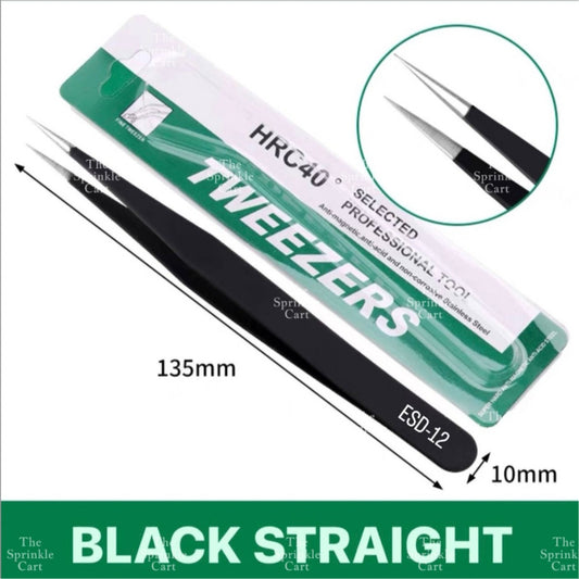 Straight and Bended Stainless Tweezers Anti Static