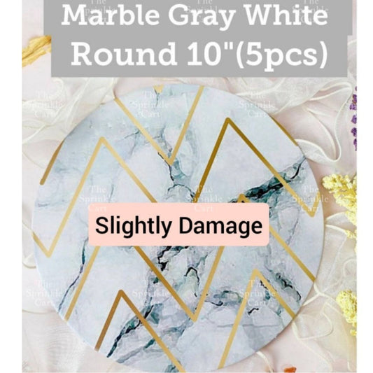 Cake Board High Quality 2mm Thick Scalloped Round Square Marble Silver Gold White MDF Boards