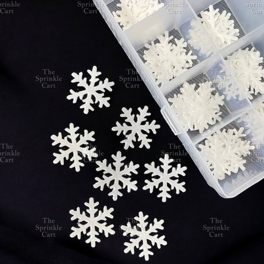 Edible Wafer for Cake Decoration Plain Sheet and Snowflakes Butterfly Flower Leaf Designs TSC