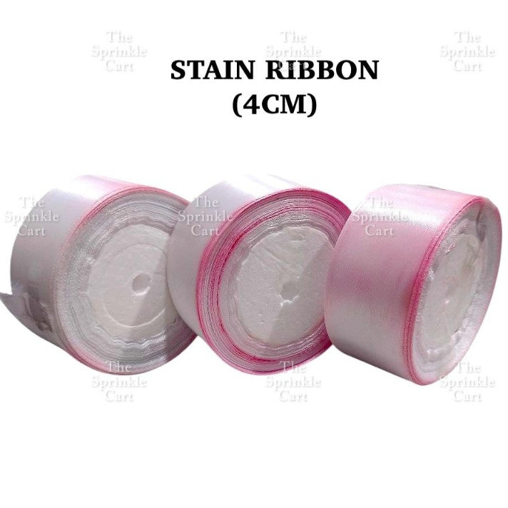 4cm Plain Satin Ribbon Gift Roll Packaging DIY Birthday Party Decoration TSC