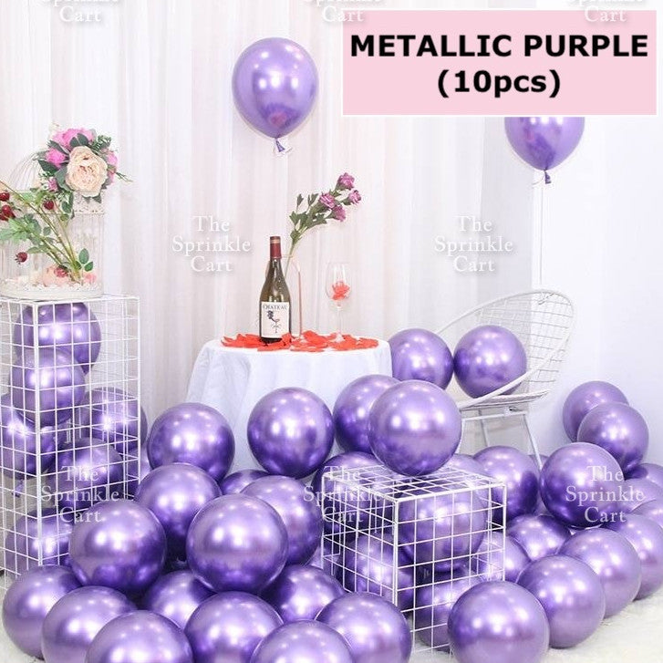10pcs Metallic Confetti Balloon for DIY Party Decoration TSC