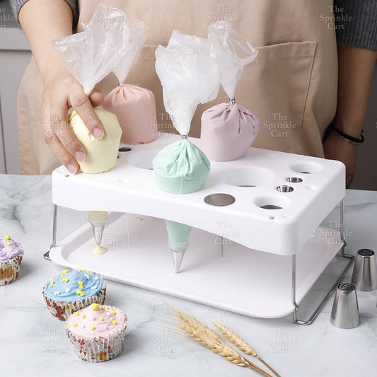 Pastry Bag Holder Icing Bag Stand Decorating Bag Holder Piping Bag Shelf Organized