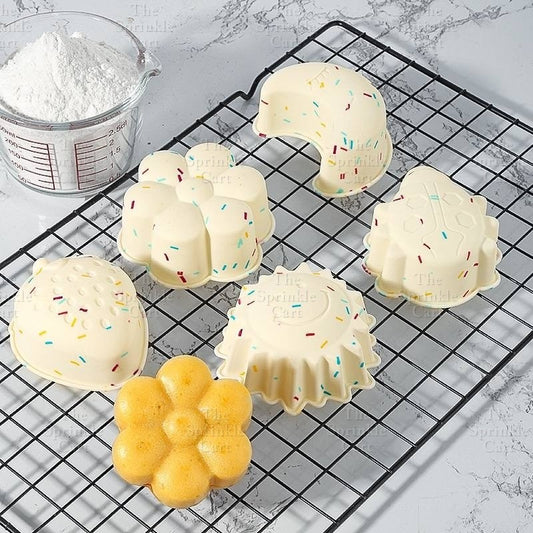 Cute Sprinkle Design Silicone Molder Non-stick Cake Muffin Baking Mold TSC