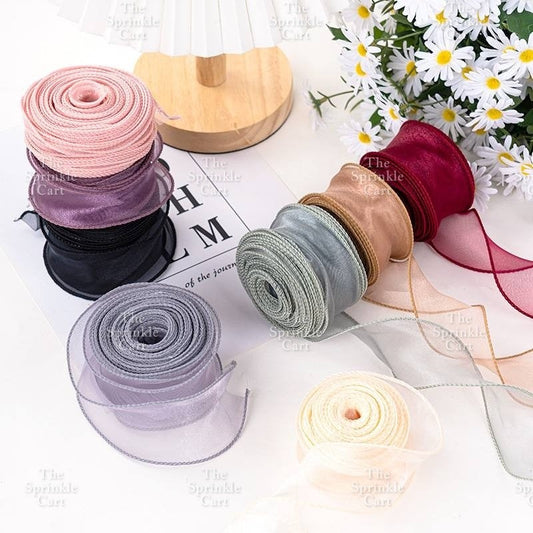 Fishtail Mermaid Tail Ribbon and Wave Net Lace for DIY Bouquet Arrangement and Gift Wrap Packaging TSC