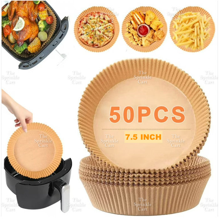 Air Fryer Liner Parchment Paper Disposable Non-Stick Round Airfryer Oil Sheet Liners TSC
