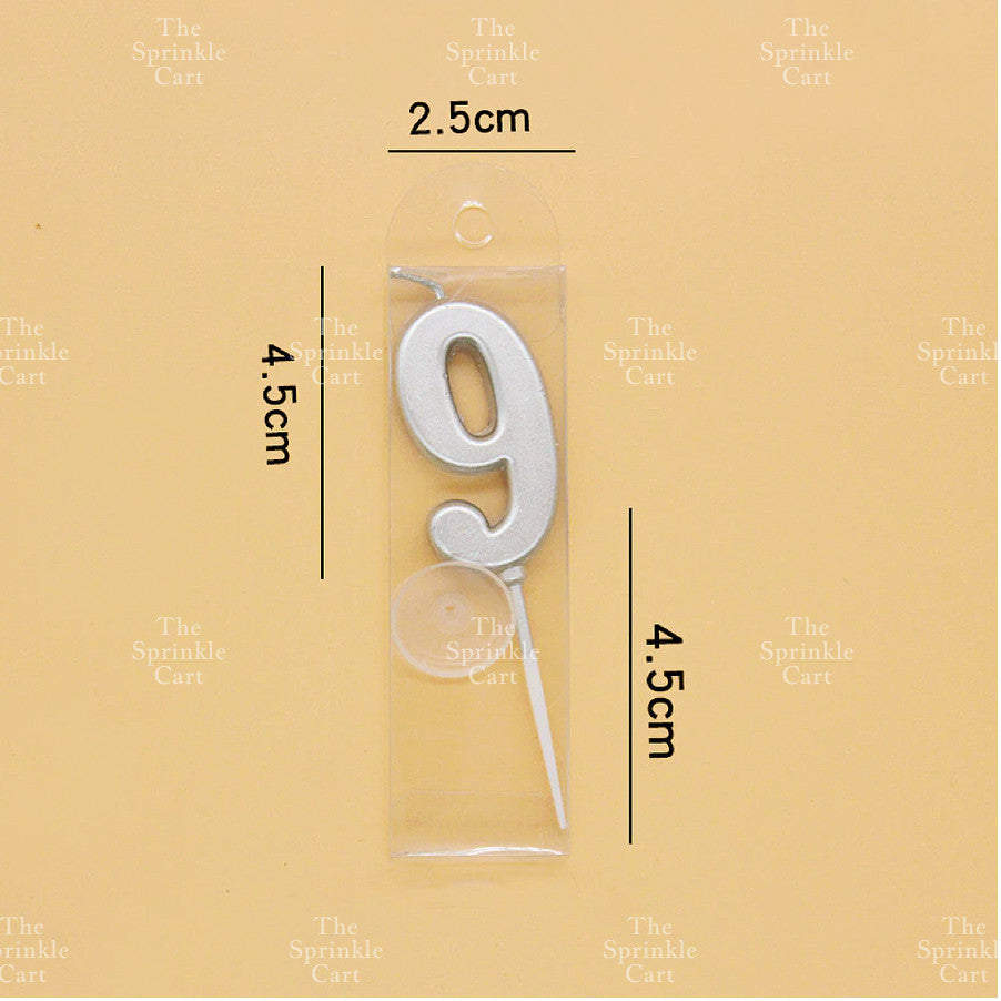 Number Candle for Birthday Cake Party Supplies Gold and Silver TSC