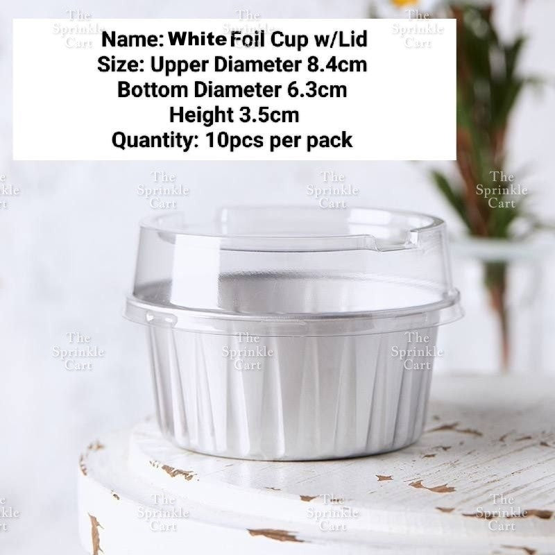 Dessert Round Heart Rectangle Cups with Lid Aluminum Foil Bakewares Decoration TSC
