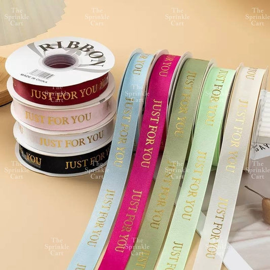 Just For You Satin Ribbon DIY Flower Bouquet and Cake Gift Tie Packaging TSC