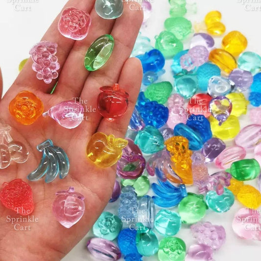 Translucent Crystal Resin Charms Toppers for DIY Cake Decoration Arts and Crafts TSC