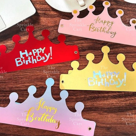 Happy Birthday Crown Cake Birthday Party Supplies Hat Birthday TSC