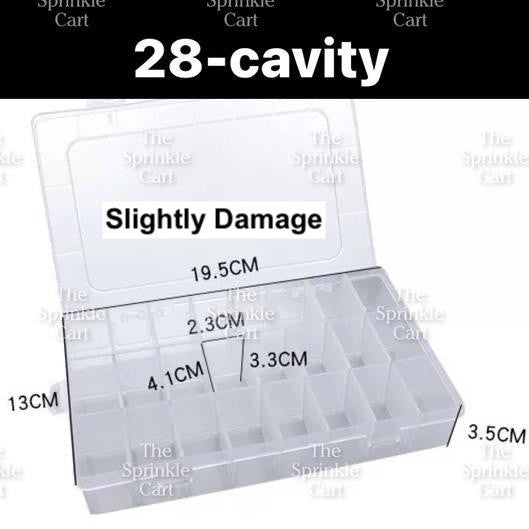 Piping Tip Nozzle Tip Organizer Case LARGE Accessories Organizer Transparent Plastic Storage Box
