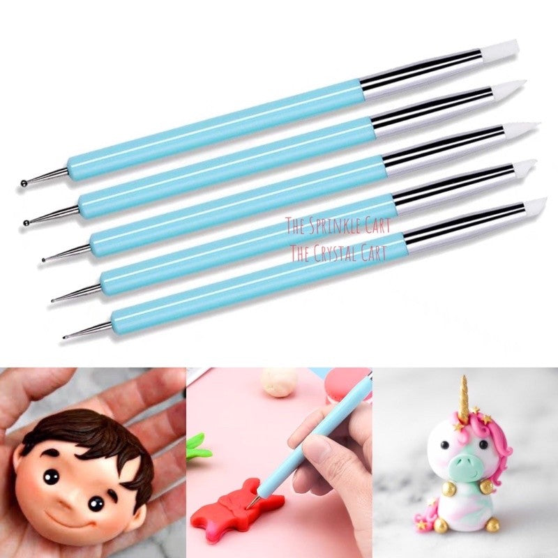 Dotting and Sculpting Tool for Gumpaste Fondant DIY Clay and Nail Art TSC