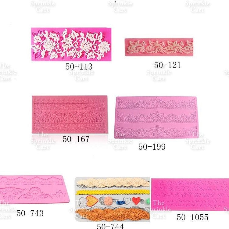 Sugar Lace Silicone Molder for Cake Edge Decoration and Chocolate Fondant Mold TSC