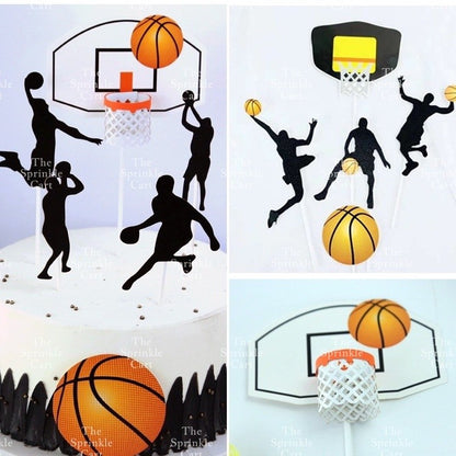 Basketball and Sports Ball Theme Cake Topper for Cake DecorationTSC