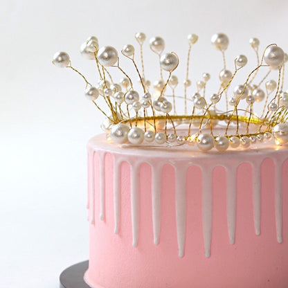 Pearl Crown for DIY Cake Decoration and Head Accessory TSC
