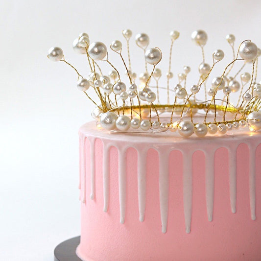 Pearl Crown for DIY Cake Decoration and Head Accessory TSC