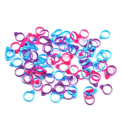 5pcs Reusable Silicone Pastry Piping Bag Tie TSC