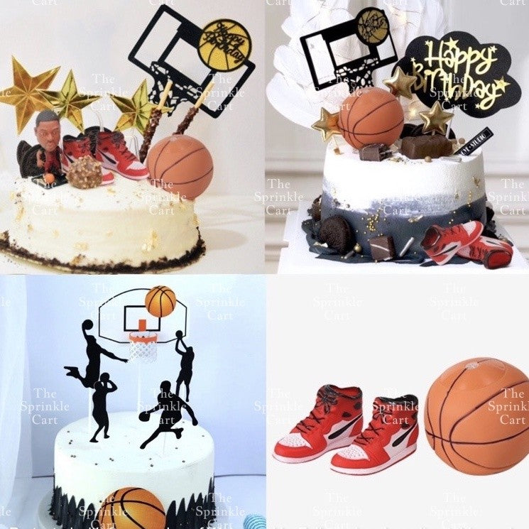 Basketball and Sports Ball Theme Cake Topper for Cake DecorationTSC