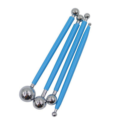 4pcs Stainless Steel Ball Dotting Modelling Tool for Fondant and DIY Craft Use TSC