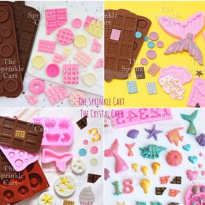 [PART 2] Silicone Molder for Baking Chocolate Fondant Jelly and DIY Resin Clay Craft TSC