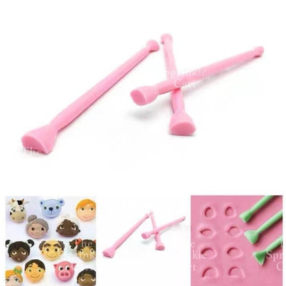 Fondant Carving Tools for Doll Face and Body Patterns TSC