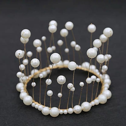 Pearl Crown for DIY Cake Decoration and Head Accessory TSC