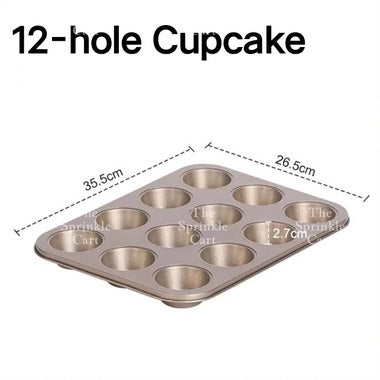 Non stick Golden Baking Pan Cupcake Molder Loaf Bento Pan Cake Japanese Cheesecake TSC