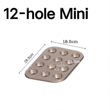 Non stick Golden Baking Pan Cupcake Molder Loaf Bento Pan Cake Japanese Cheesecake TSC