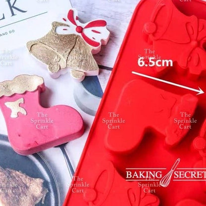 Christmas Halloween Trick or Treat Theme Silicone Molder for Baking Chocolate Fondant Cake Decoration and DIY Craft TSC