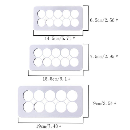 Geometric Grid Fondant Cookie Cutter Molder Hexagon Round Square Triangle for Baking Use TSC