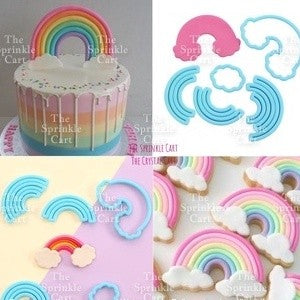 Rainbow Cutter for Cookie Dough Fondant Cake Decoration and DIY Craft TSC