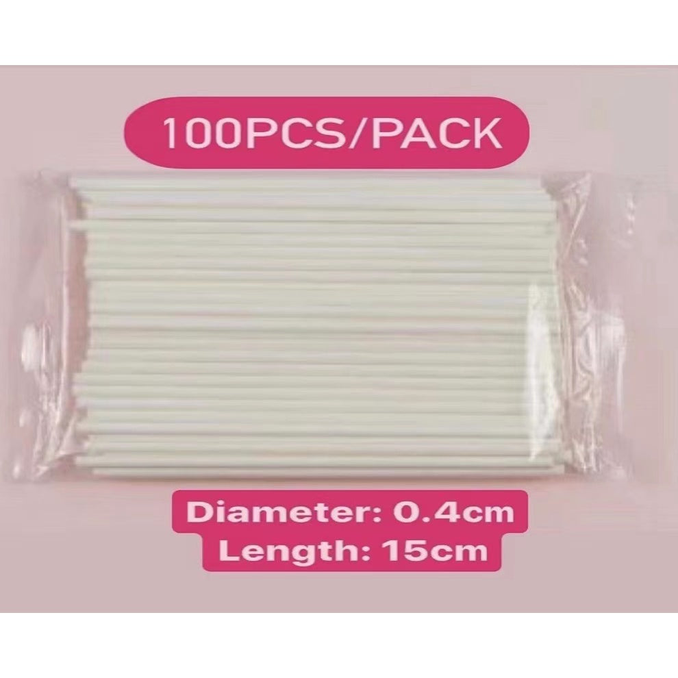 Cake Pop and Lollipop Sticks Thick Hard Paper Solid Core