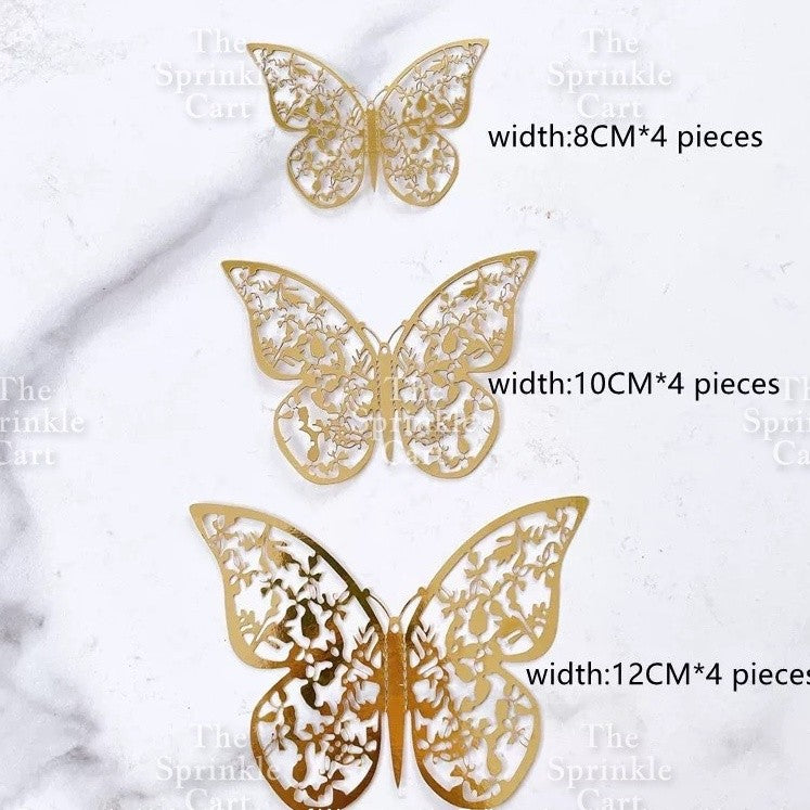 Leaf Round Paper Fan Butterfly Lady Girl Star Cake Topper Decoration TSC