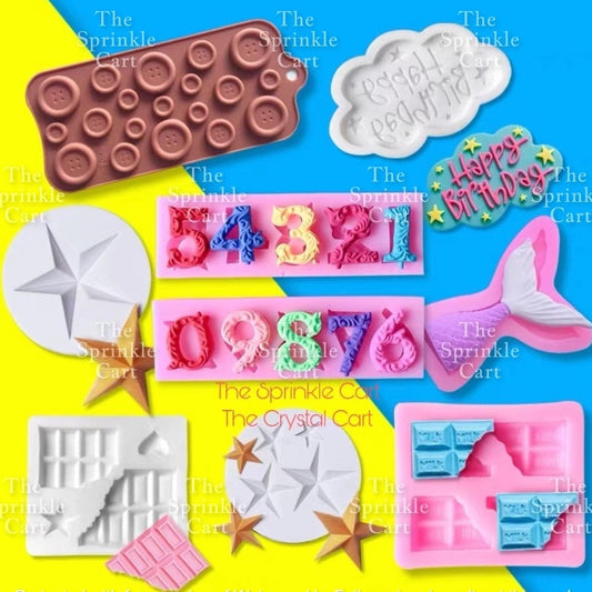 [PART 2] Silicone Molder for Baking Chocolate Fondant Jelly and DIY Resin Clay Craft TSC