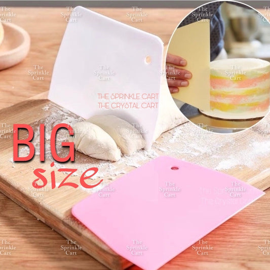 Big Dough Cutter Scraper Large Size Plastic Scraper for baking dough