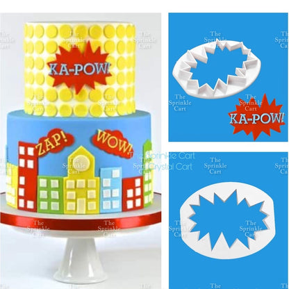 Wow Pow Zap Fondant Cookie Cutter Baking Tool TSC